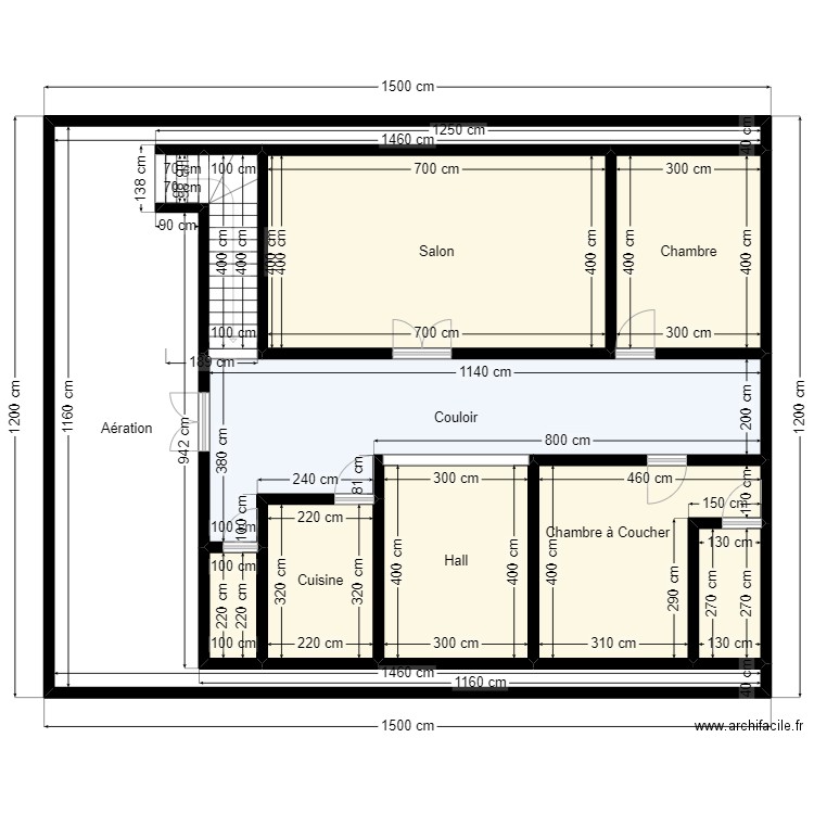 plan de terrain 12m x 15m Client 36 25 40 14. Plan de 11 pièces et 153 m2