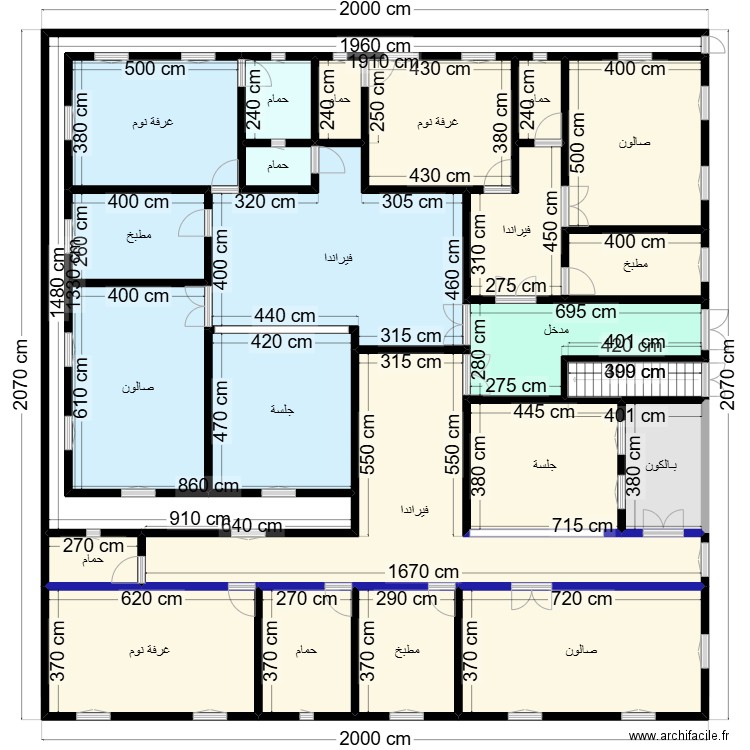 plan 20x20 client 37 67 93 35. Plan de 54 pièces et 708 m2