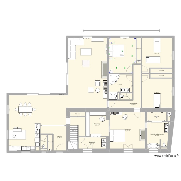 Plan Electrique. Plan de 25 pièces et 229 m2