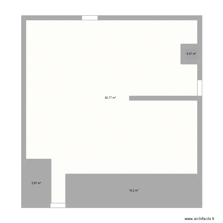 oxbow. Plan de 4 pièces et 96 m2