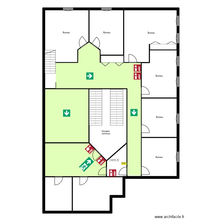 ARS 44 belsunce. Plan de 10 pièces et 232 m2