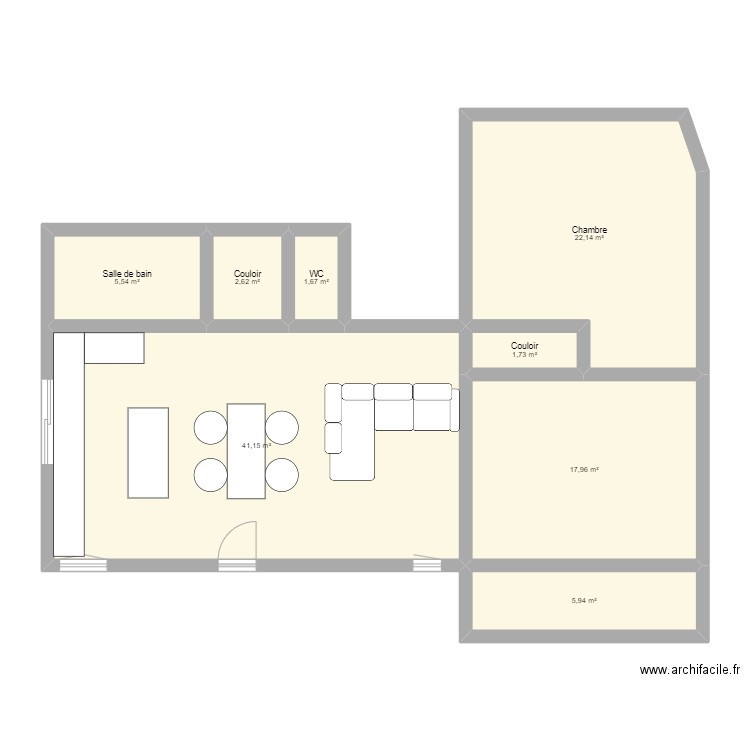 GRANGES-SUR-LOT. Plan de 8 pièces et 99 m2