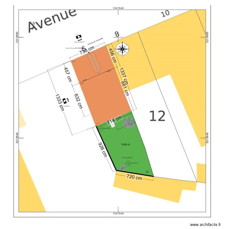 plan de masse menuiserie . Plan de 0 pièce et 0 m2