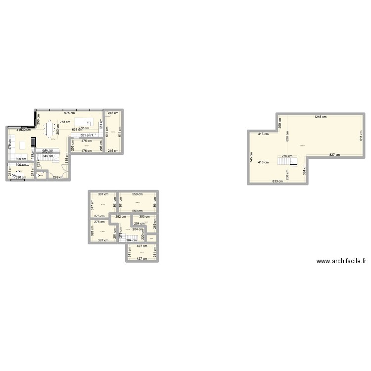 Maison Lou & Cam étage . Plan de 13 pièces et 316 m2