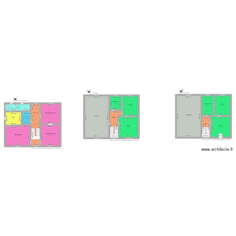 Michiels. Plan de 17 pièces et 273 m2