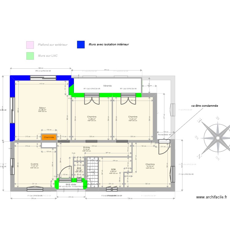 ML24012230 . Plan de 22 pièces et 205 m2