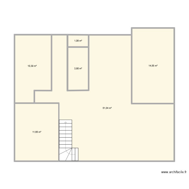 plan 12 malville. Plan de 6 pièces et 93 m2