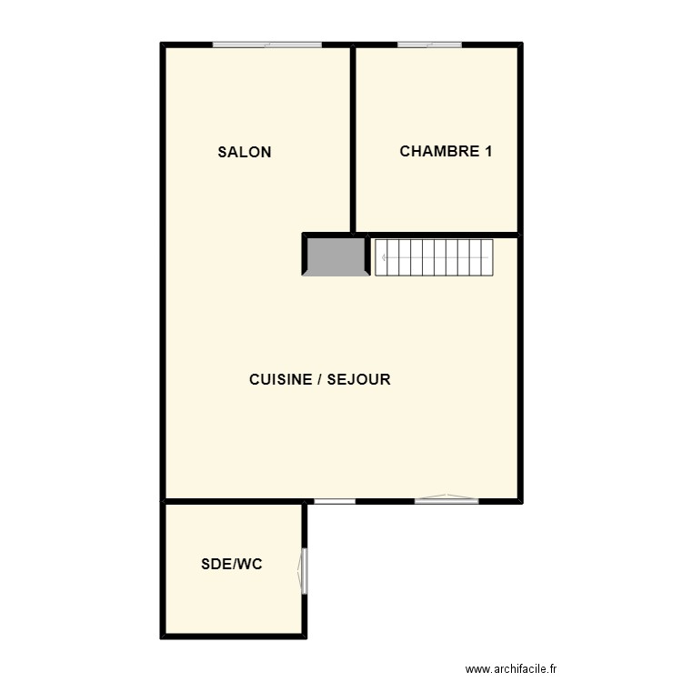 FERNANDEZ RDC. Plan de 4 pièces et 86 m2