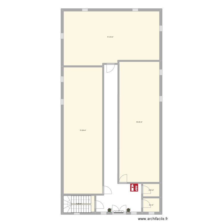 rdc 1. Plan de 6 pièces et 163 m2