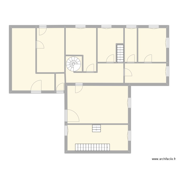 1et. Plan de 8 pièces et 97 m2