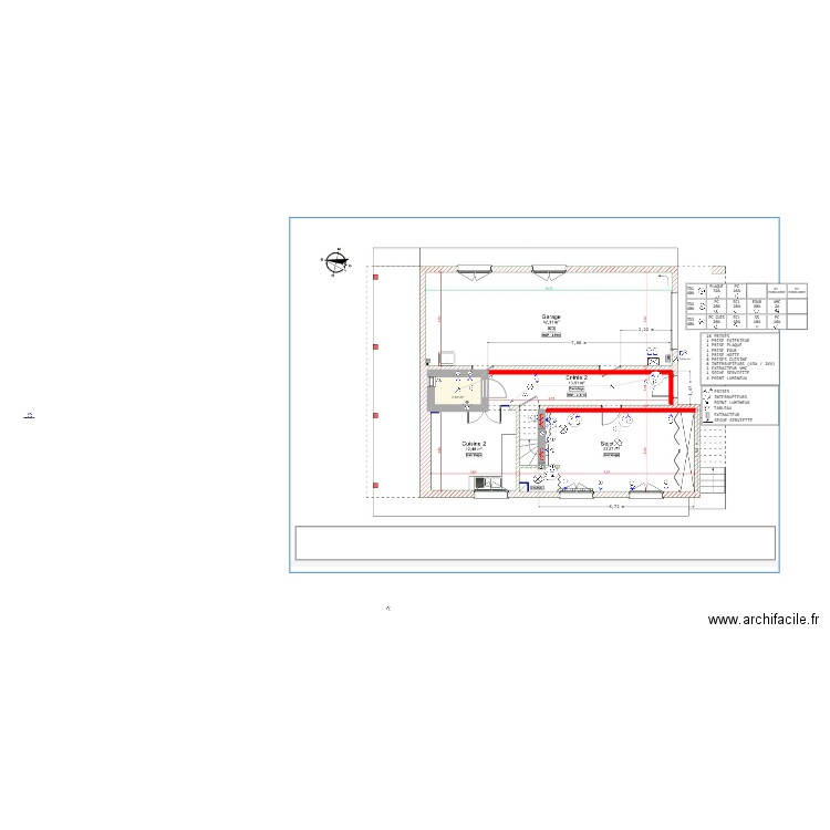 LAVAUR 03/25. Plan de 1 pièce et 3 m2