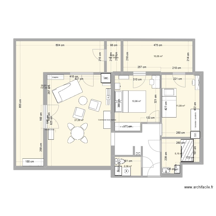 09/11/24. Plan de 8 pièces et 94 m2