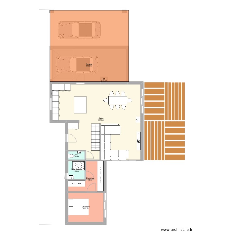 maison nangy é. Plan de 16 pièces et 151 m2