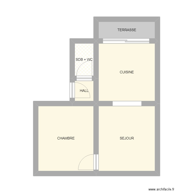 SCHMITZ APT. Plan de 6 pièces et 34 m2