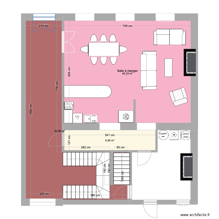 castelnau 2. Plan de 3 pièces et 85 m2