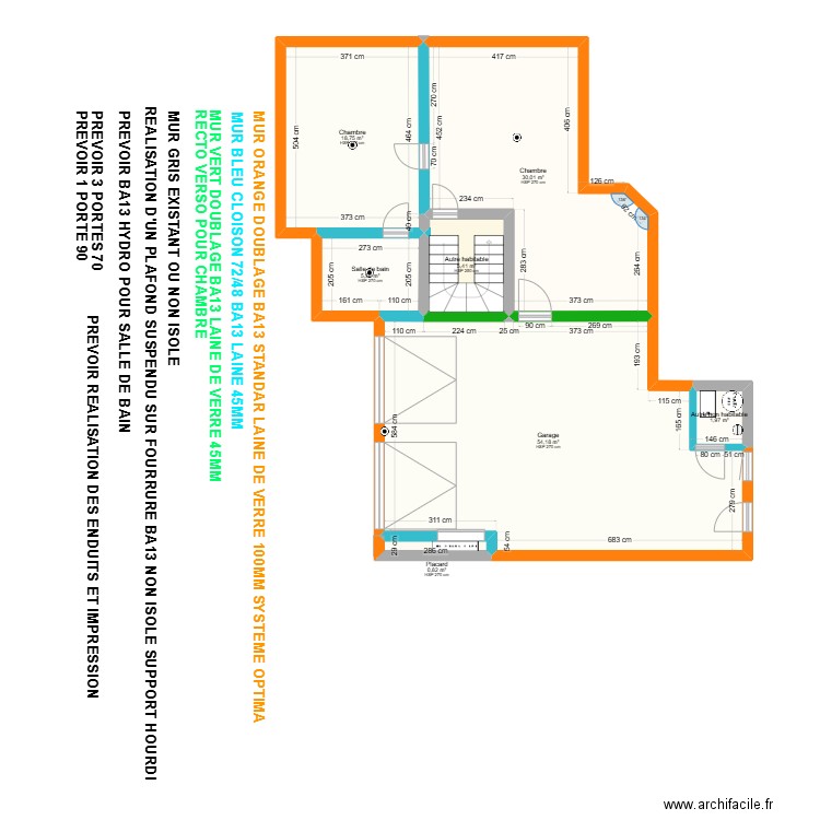 belguendouz. Plan de 7 pièces et 117 m2