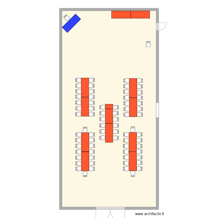 mariage . Plan de 1 pièce et 200 m2