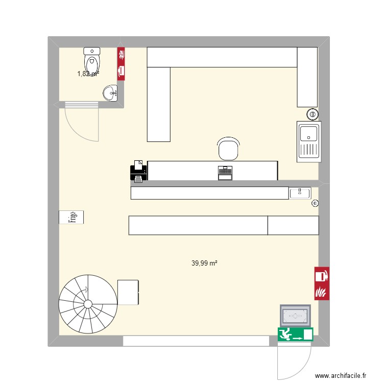 cuiocci. Plan de 0 pièce et 0 m2