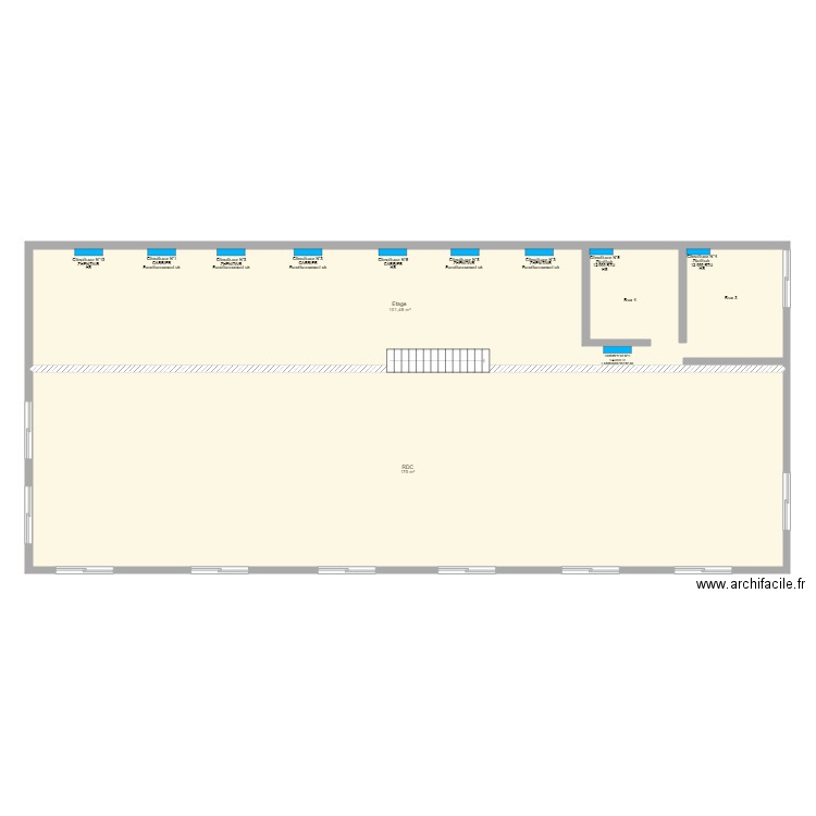 KEEPCOOL ST PIERRE R+1. Plan de 2 pièces et 276 m2