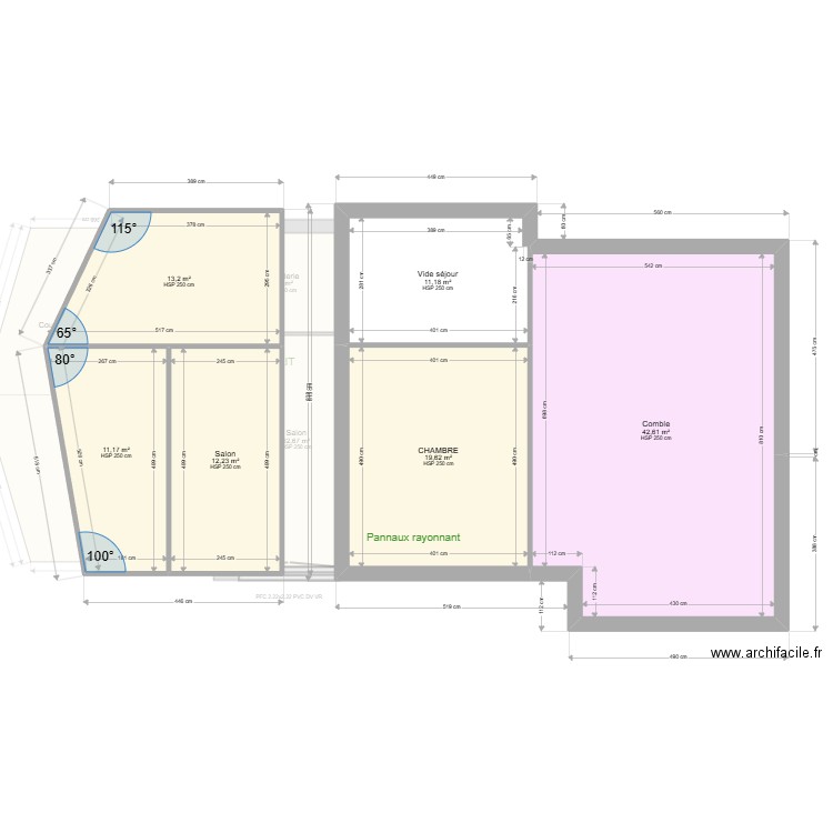 ML24015265  LEBRUMAN. Plan de 12 pièces et 201 m2