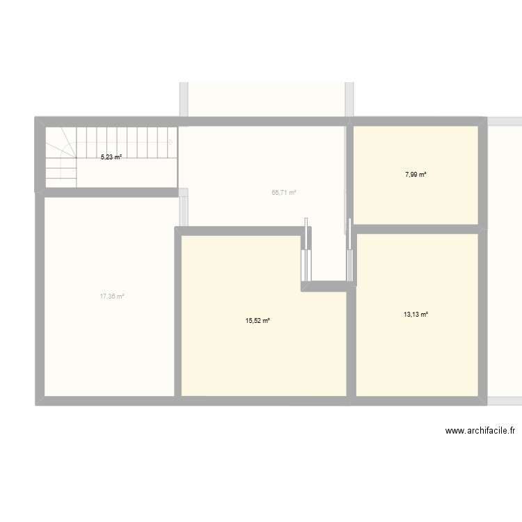 plan RDC. Plan de 8 pièces et 165 m2