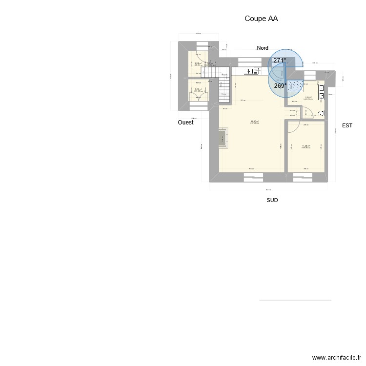 plan extention Ouest 16/11. Plan de 0 pièce et 0 m2