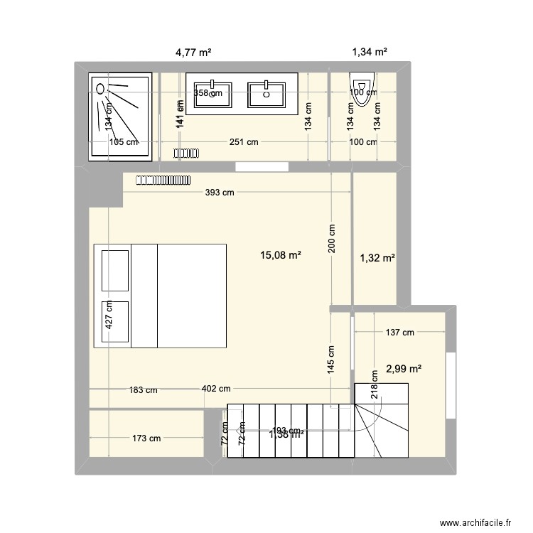 Proposta. Plan de 6 pièces et 27 m2