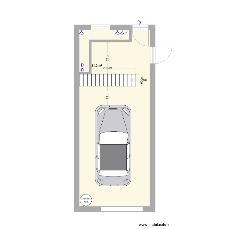 olivier . Plan de 1 pièce et 31 m2