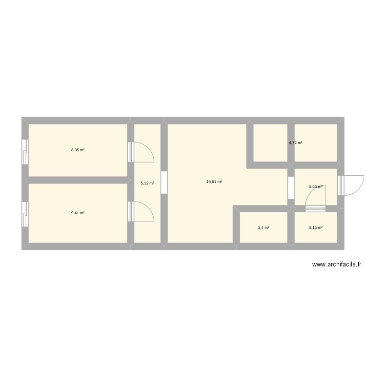 institut . Plan de 8 pièces et 51 m2