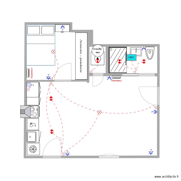 Appartement jardin plan elec. Plan de 0 pièce et 0 m2