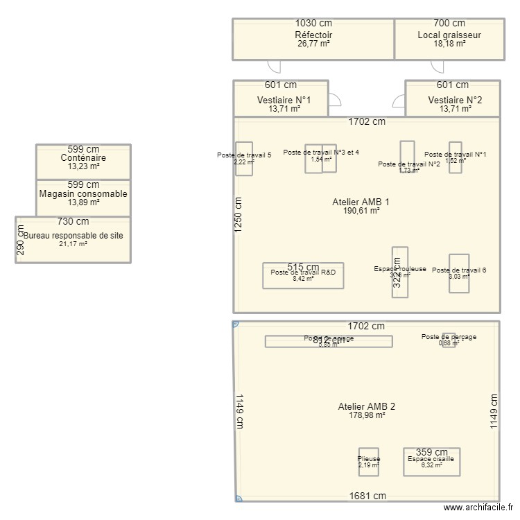 basse vie actuelle SMSM. Plan de 20 pièces et 564 m2