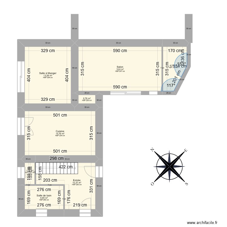 KOCHEIDA. Plan de 16 pièces et 149 m2