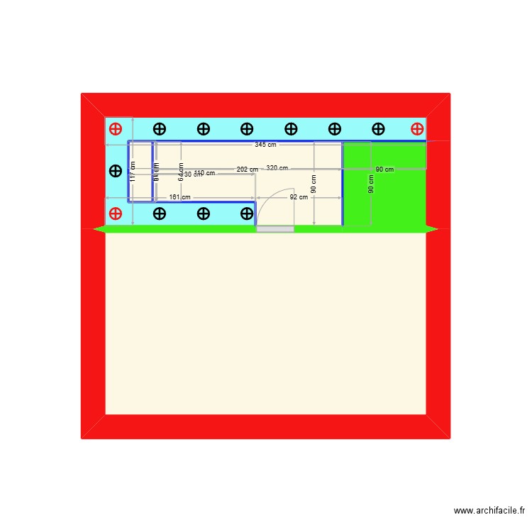 GARAGE2. Plan de 5 pièces et 11 m2