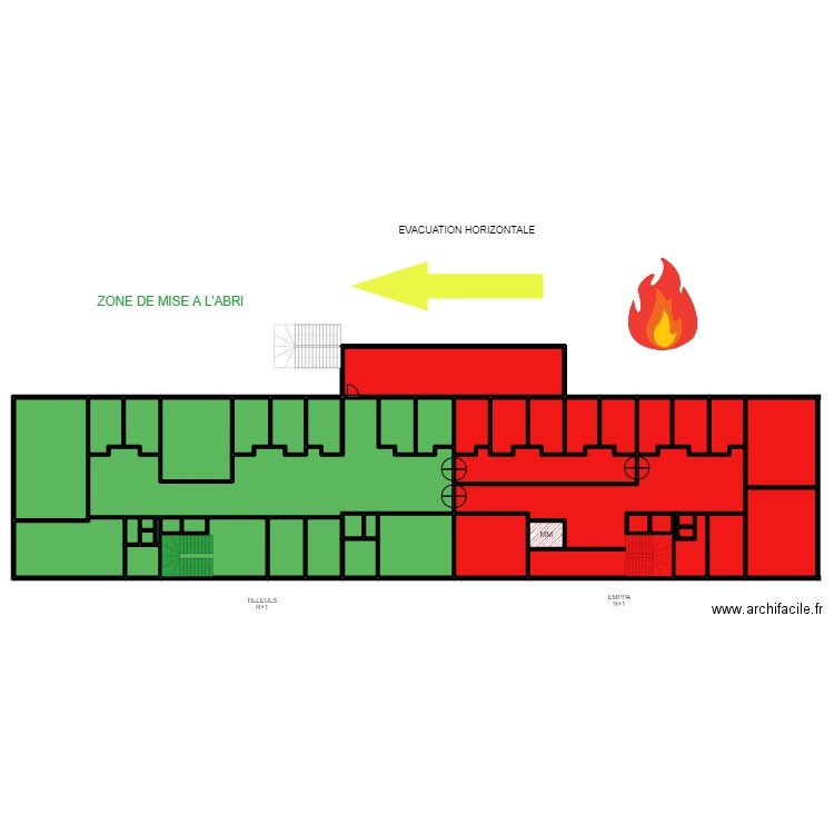 TILLEULS R+1. Plan de 47 pièces et 746 m2