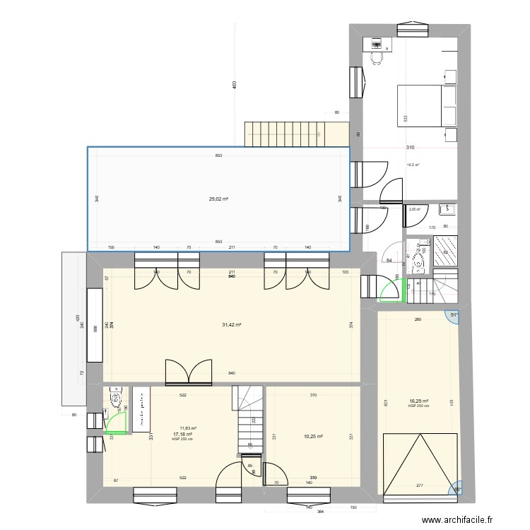 Projet_RDF_RDC_Révision_0.2. Plan de 5 pièces et 104 m2