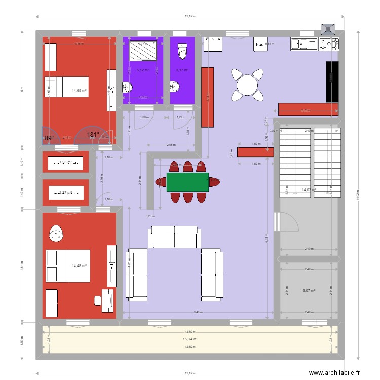 plan entrepot maison 1. Plan de 10 pièces et 155 m2