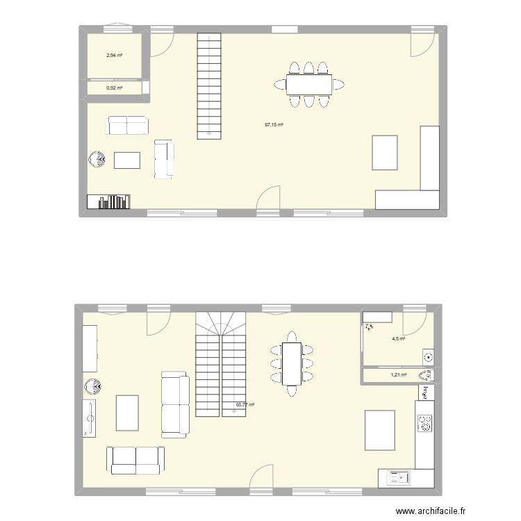 sicioreix. Plan de 6 pièces et 142 m2