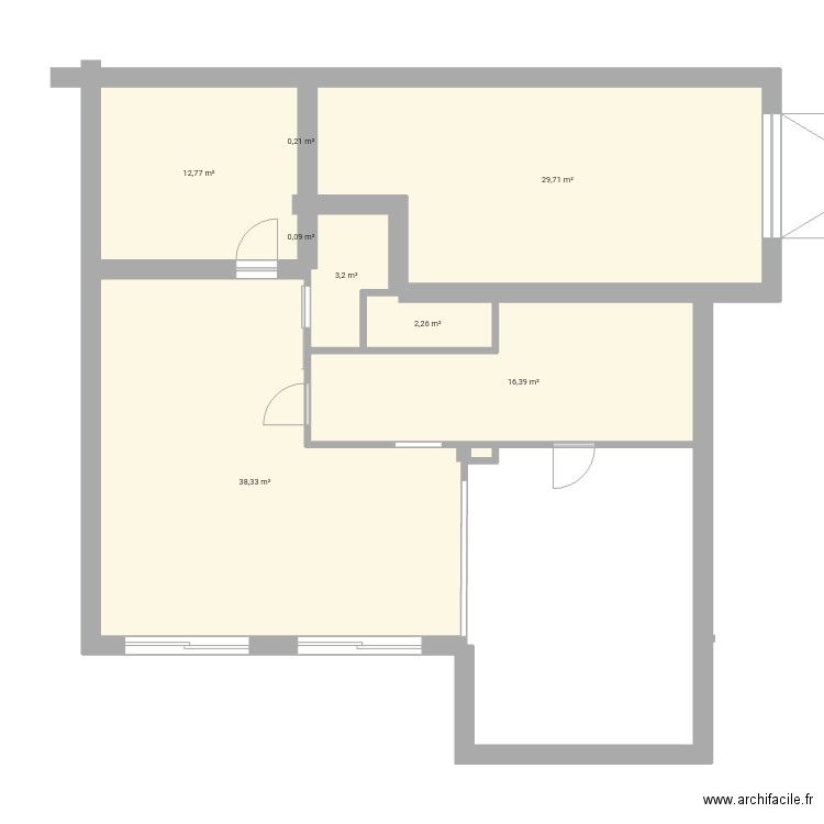 Maison Ozaman. Plan de 8 pièces et 103 m2