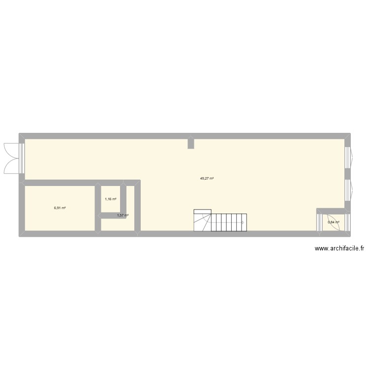 maison armentieres. Plan de 5 pièces et 60 m2