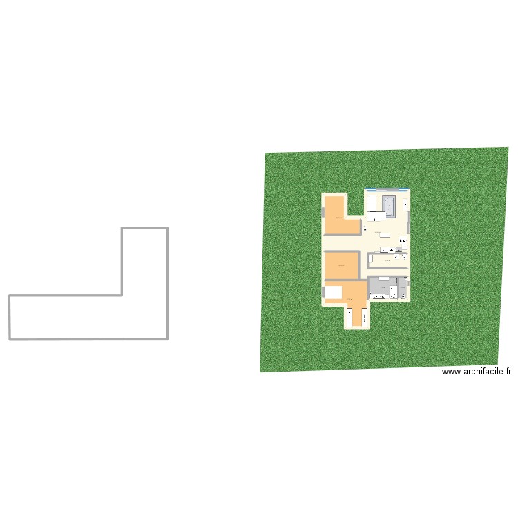 essai. Plan de 7 pièces et 101 m2