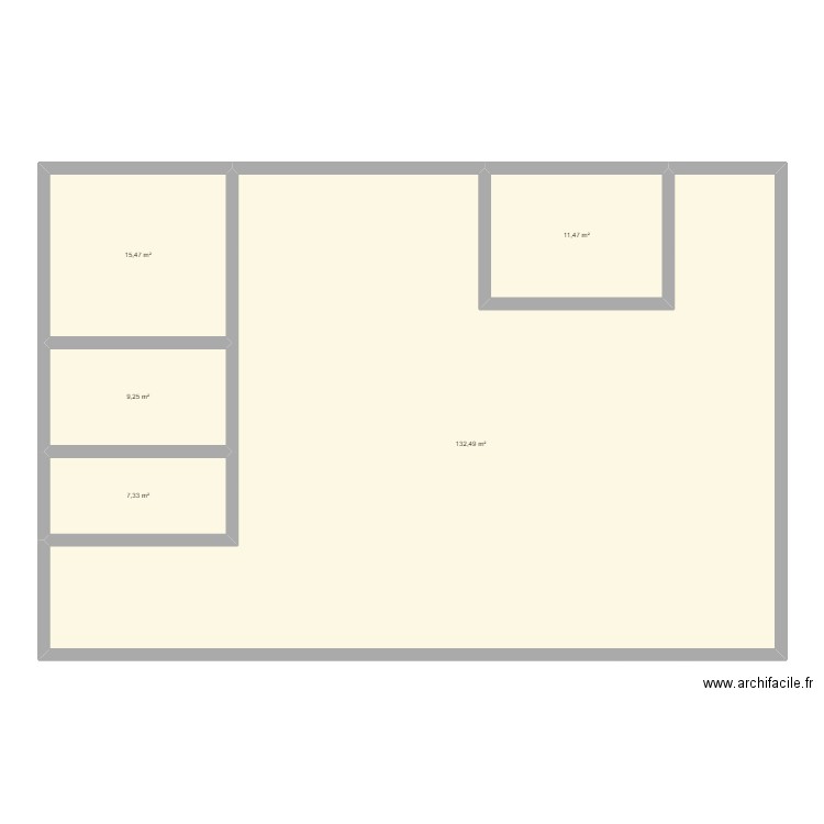 test Francis. Plan de 5 pièces et 176 m2