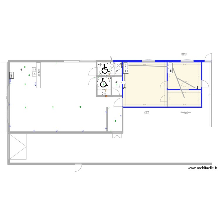 sam V3. Plan de 3 pièces et 49 m2