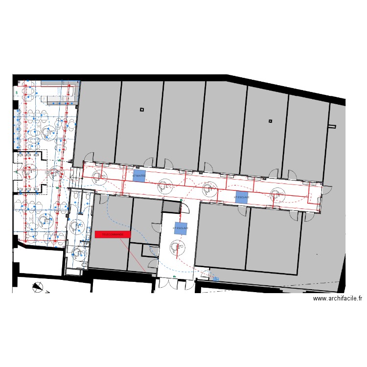 NANCY CLIM COULOIR. Plan de 1 pièce et 1 m2