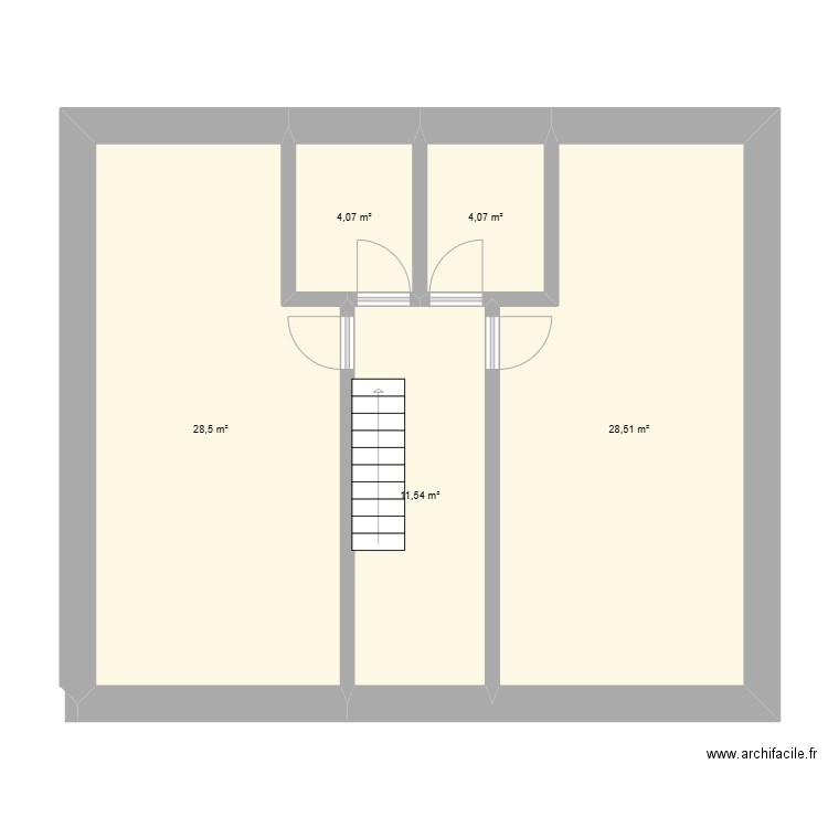 Durnal-GrenierAménagé. Plan de 4 pièces et 77 m2