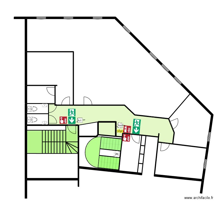 Hip Forbin. Plan de 34 pièces et 1586 m2