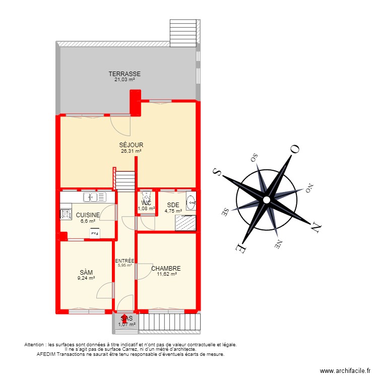 BI 24095 - . Plan de 19 pièces et 165 m2