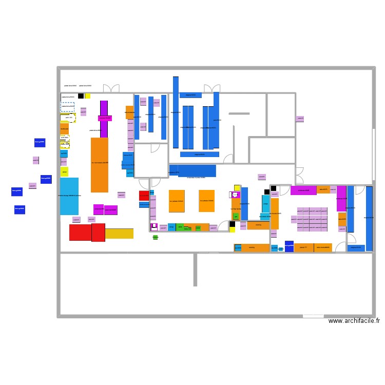 projet  234. Plan de 8 pièces et 320 m2