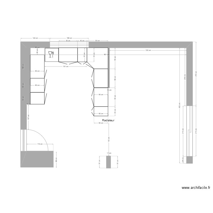 plan meuble dampiere. Plan de 0 pièce et 0 m2