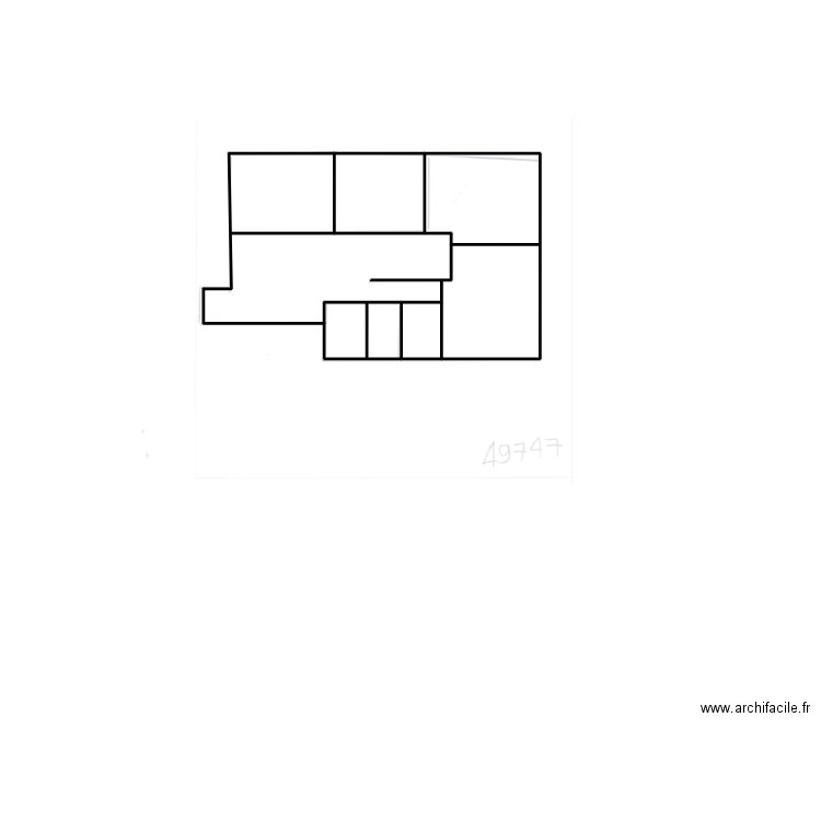 49747. Plan de 7 pièces et 149 m2