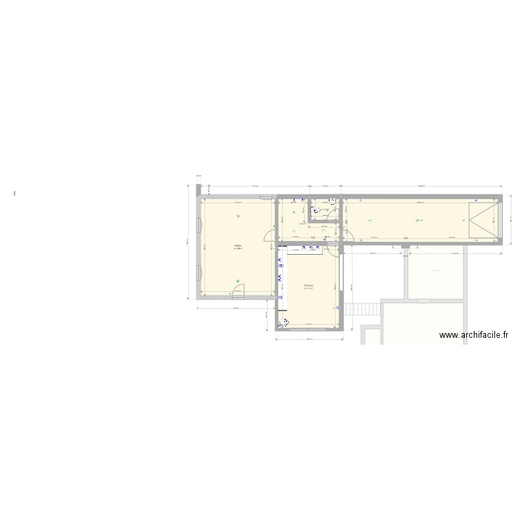 Annexe. Plan de 18 pièces et 314 m2